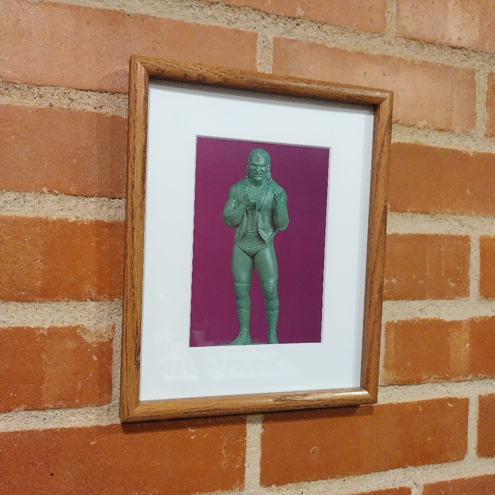 Razor Ramone Retro WWF Wrestling Plastic Army Man Framed Art Print